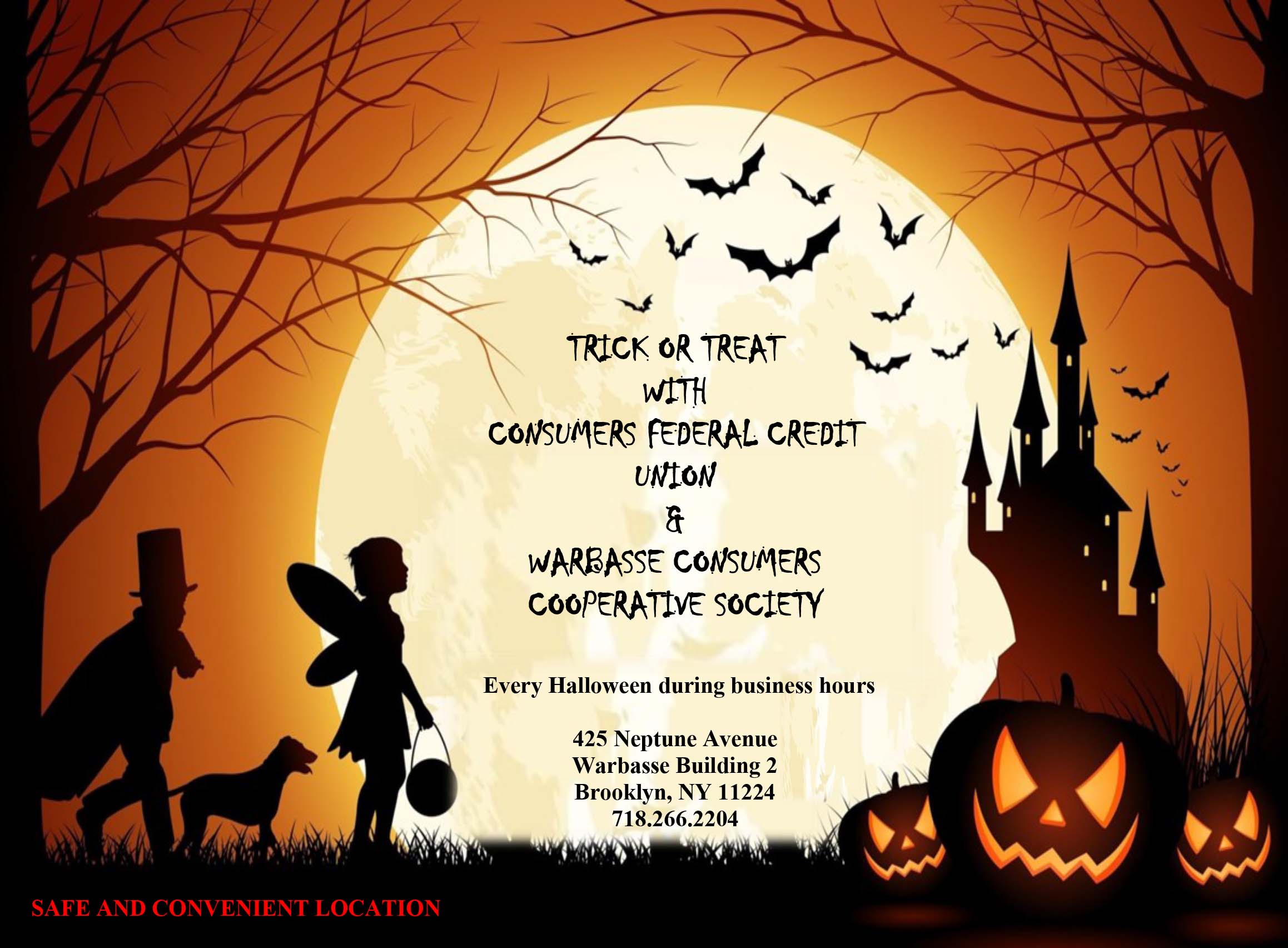 Trick or Treat with Consumers Federal Credit Union